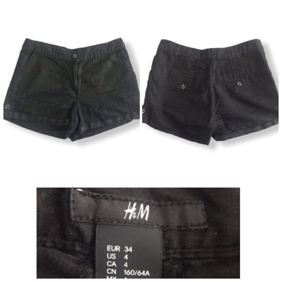 Forever 21 & H&M Black Shorts SZ S - Picture 2 of 3